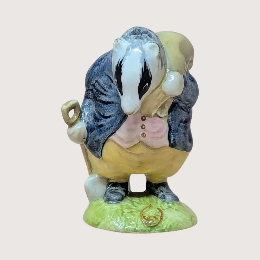 1970s Beswick F Warne Porcelain Tommy Brock Figurine